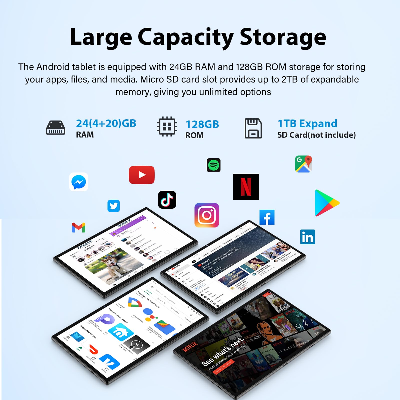 Amazon.co.jp: 2026 Androidタブレット キーボード付き 24GB+128GB+2TB